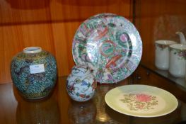 Oriental Plates and Ginger Jars