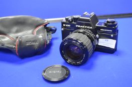 Praktica P100 SLR Camera with Sigma 1:2.8-4 S35-70mm Lens