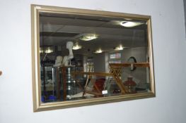 Gilt Framed Beveled Edge Wall Mirror