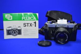 Fujica STX-1 SLR Camera with X-Fujinon 1:2.2 55mm Lens