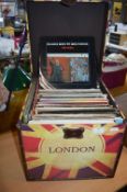 Large "London" Case of 12" LP Records