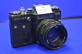 Zenit EM SLR Camera with Helios-44M 2/58 Lens