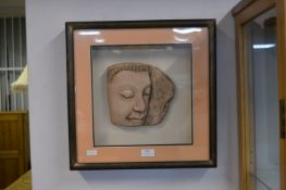 Half Face Buddha in Box Frame