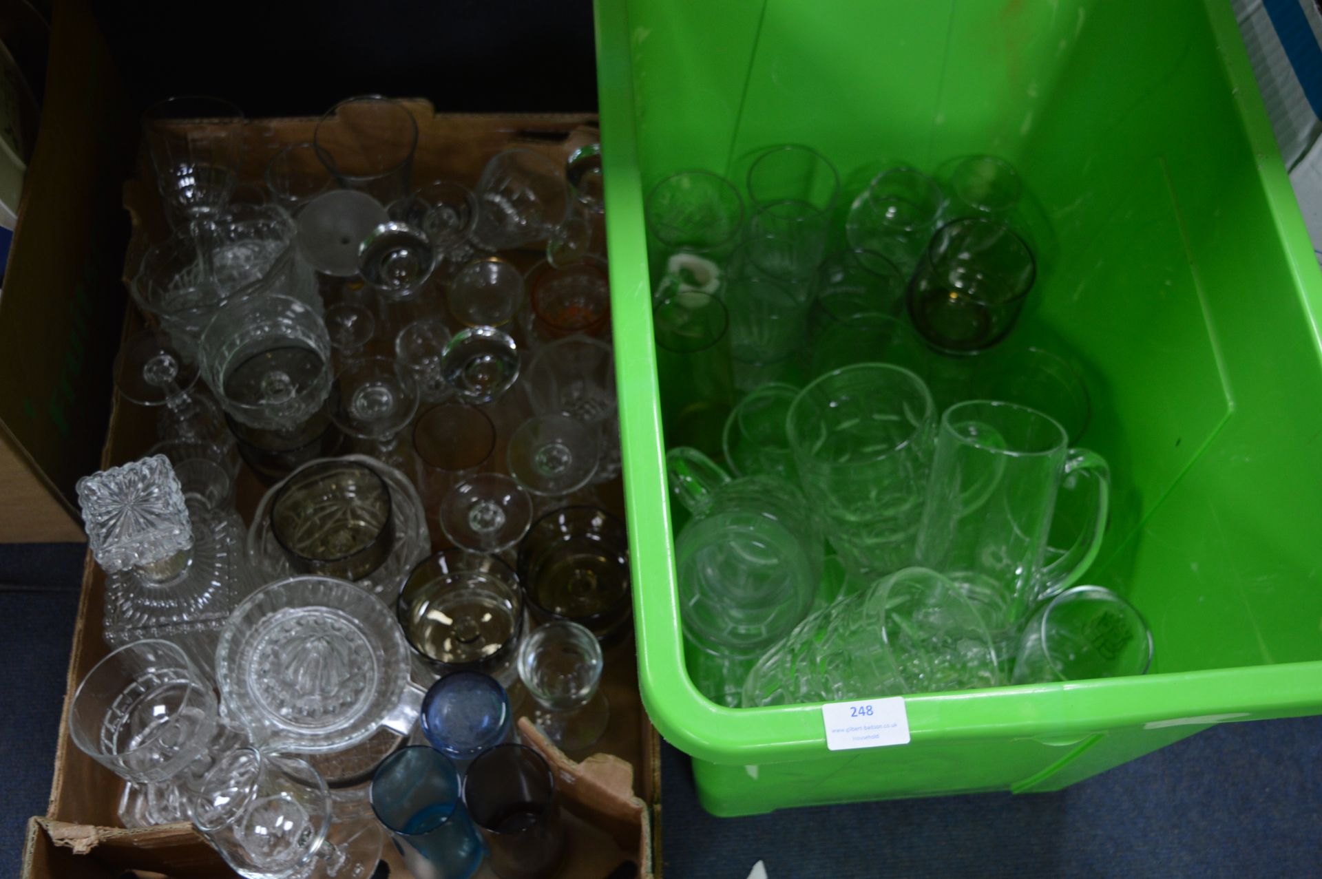 Two Boxes of Glassware