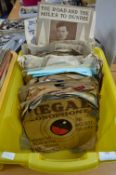 Box of Vintage 78rpm Records