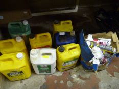 Eight Part Used 5L Bottles of Frost Proofer, Morta