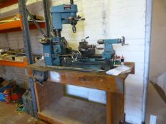 Clarke Metalworker Six Speed Lathe on Stand with W
