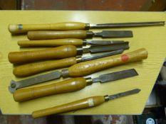 Lathe Chisels and Gouges Including Sorby, Iles, St