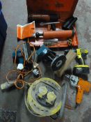 Assorted Power Tools and an Extension Lead