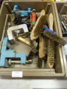 Mixed Box of Wire Brushes and Drill Attachments