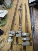 pair of 33" Sash Clamps and Record 48" Sash Clamp