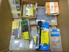 Box of Staples, E-Clips, Washers, Grommet & Eyelet