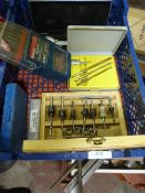 Miscellaneous Box Including Calipers, Screwdriver