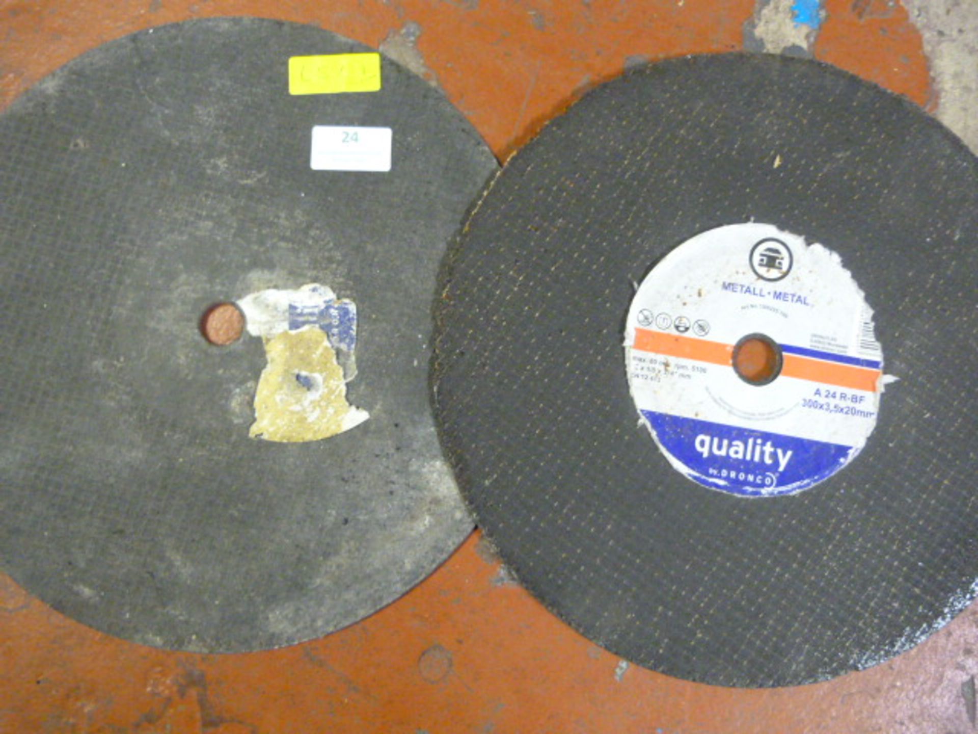 Two Dronco Metal Grinding Discs