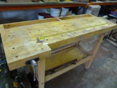 Wooden Tool Bench ~140x50x90cm