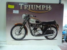 Reproduction Triumph Sign