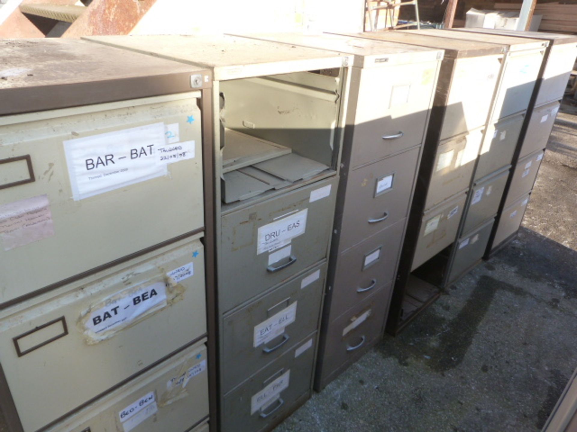 *Six Metal Filing Cabinets (AF)