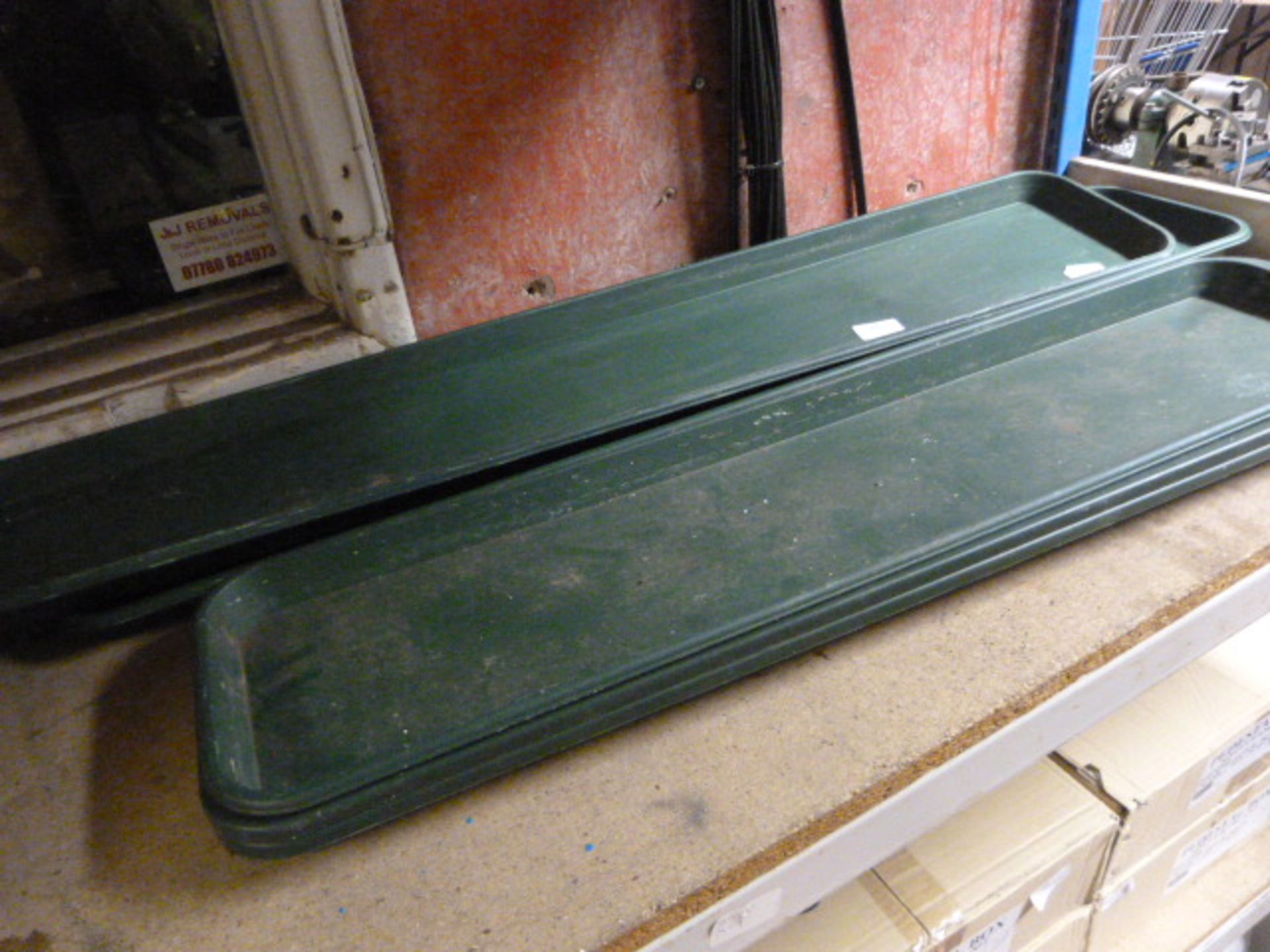 Five Plastic Seed Trays