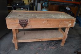 Wooden Workbench with Parkinsons Perfect Vice No.1