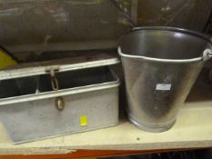 Aluminium Box and Stainless Steel Bucket