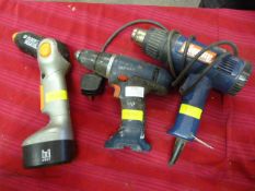 Clarke Heat Gun, Adjustable Drill and a Bosch Dril