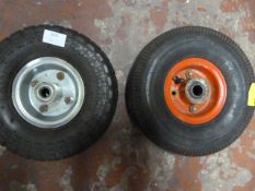 Two Sack/Wheelbarrow Wheels 4.10/3.5-4