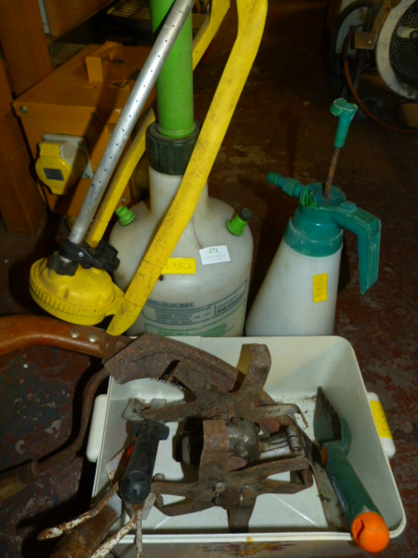 Two Garden Sprayers and a Small Quantity of Garden