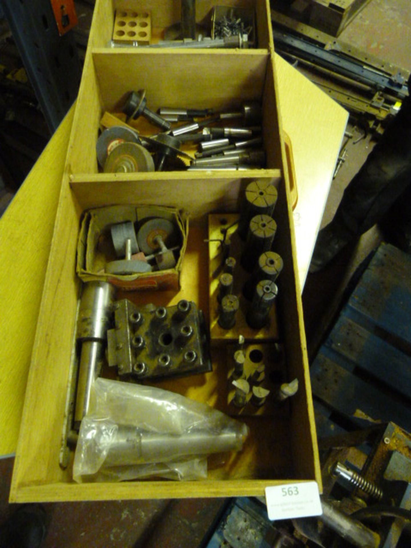 Box of Colletts, Centers, Cutting and Dressing Whe
