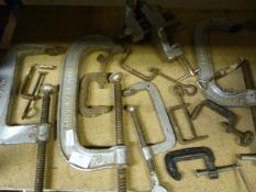 Quantity of Assorted Clamps