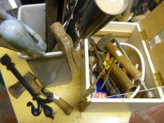 Miscellaneous Lot of Tool; Iron Brackets, Brass To