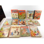 Children's annuals and story books, including Tiger Tim's Annual 1924, The Dandy Book 1955,