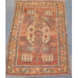 A Kazak Karochoff rug, 222cm x 152cm (AF).