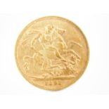 A Queen Victoria full gold sovereign 1891, 8.0g.