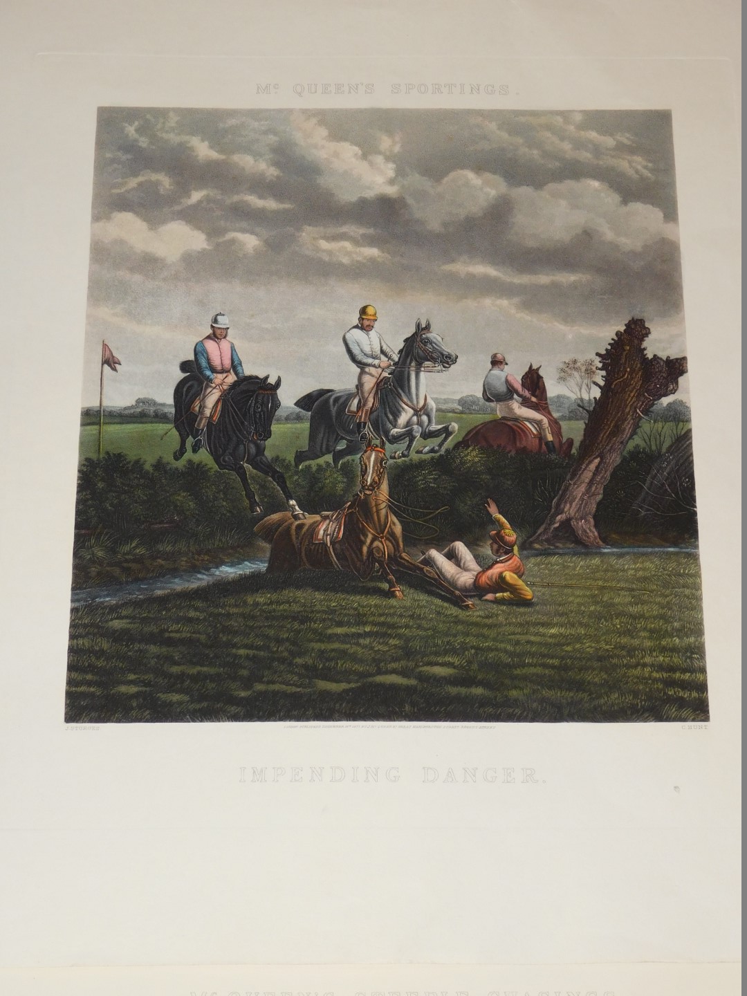 Benjamin Herring (British, born 1830) Green-Sleeves Leads The Way, coloured engraving by Chs - Image 3 of 3