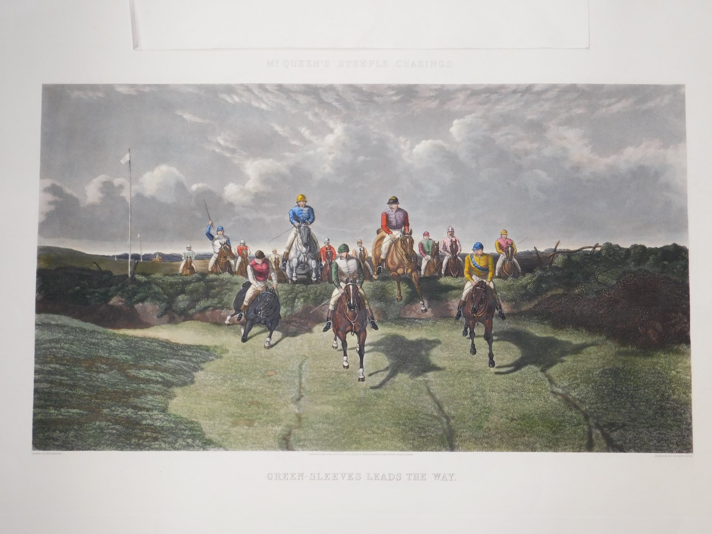 Benjamin Herring (British, born 1830) Green-Sleeves Leads The Way, coloured engraving by Chs - Image 2 of 3