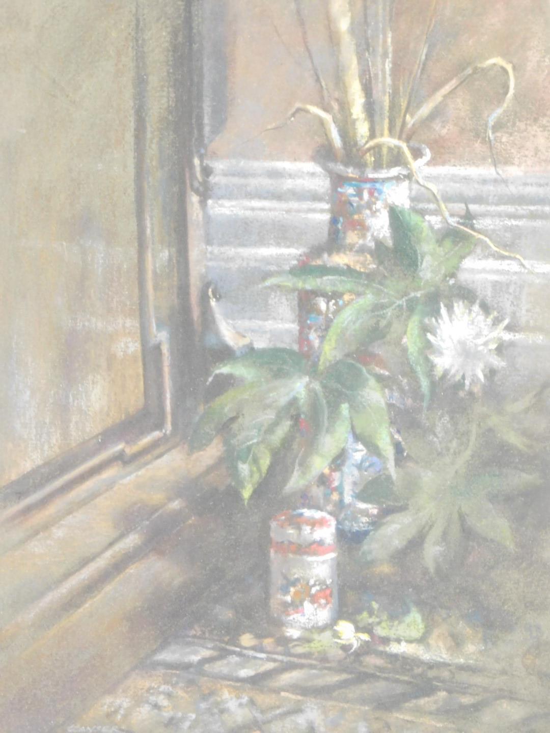 Trevor Tanscro (British, 1936-2015) The Chinese Vase, Pastel, Signed, 37cm x 26 1/2 cm. - Image 2 of 3