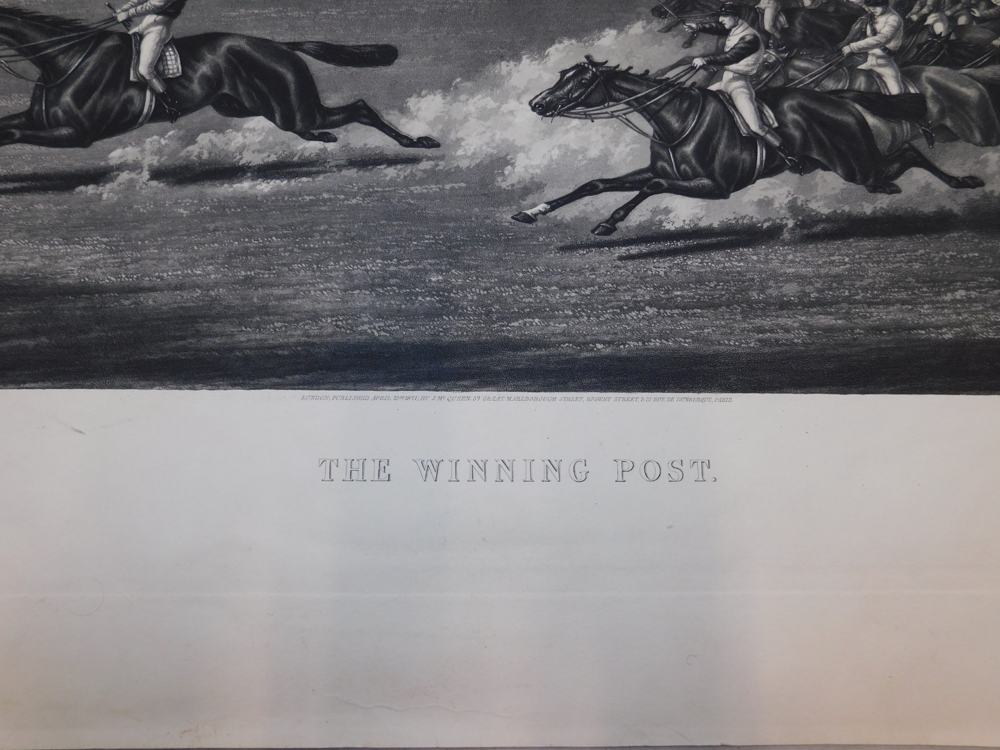 Henry Thomas Alken (British, 1785-1851) The Winning Post, engraving by W. Summers, published by J - Image 2 of 3