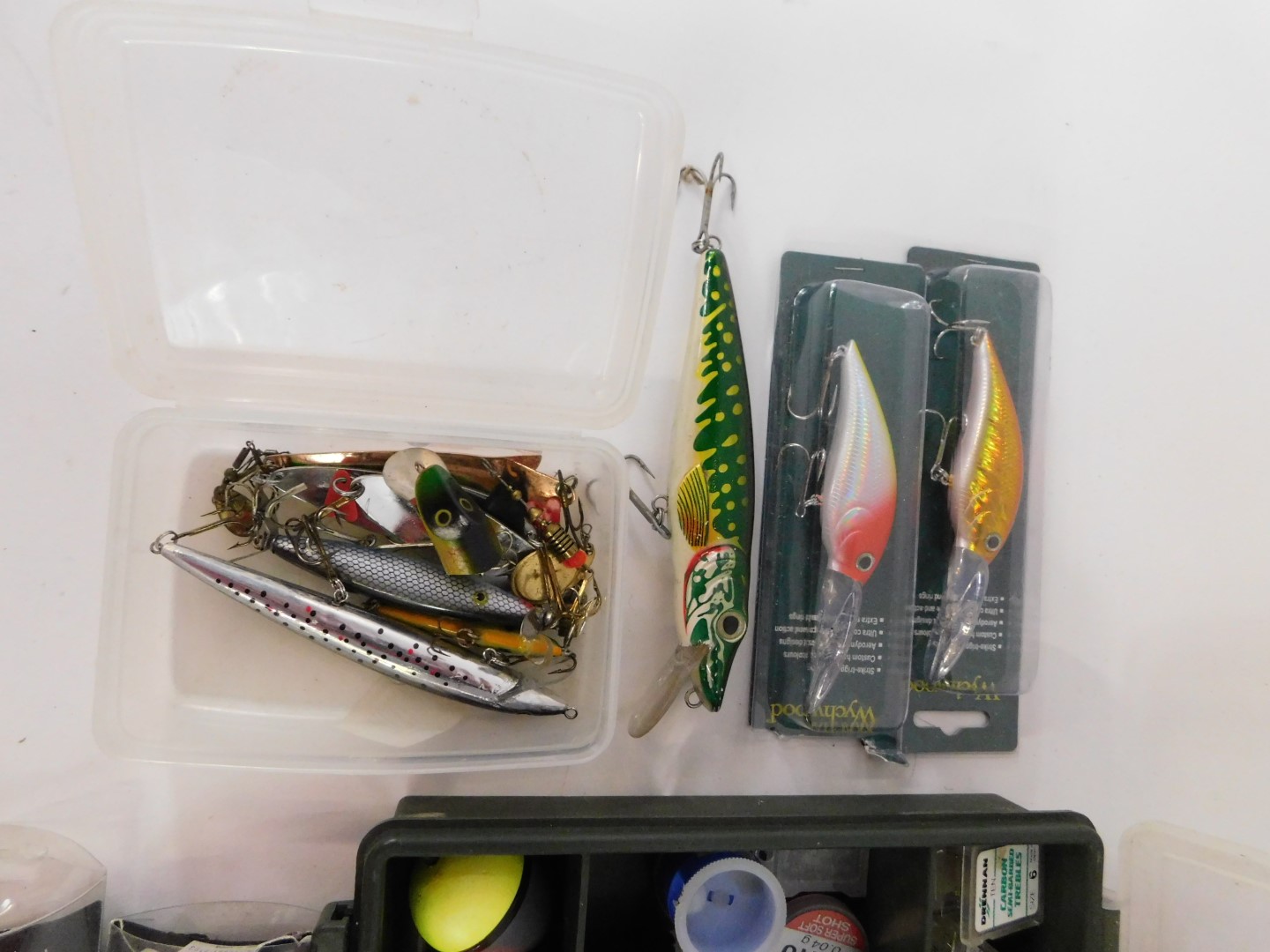 Fishing lures, barbed trebles, floats, etc. (2 boxes) - Image 4 of 4