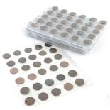 Various half pennies, from George V onwards.