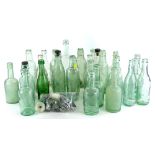 Various mineral bottles, some relating to Lincoln and Lincolnshire, bottle stoppers, etc. (2 boxes)