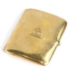 A 9ct gold cigarette case, 60.9g.