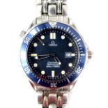 An Omega Seamaster professional wristwatch, waterproof to a depth of 300mm or 1000 feet,