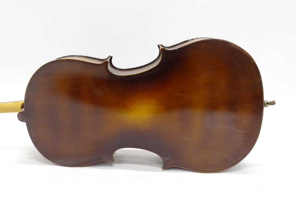 A Hungarian cello, with two piece back, length of back 62.5cm. - Image 6 of 7