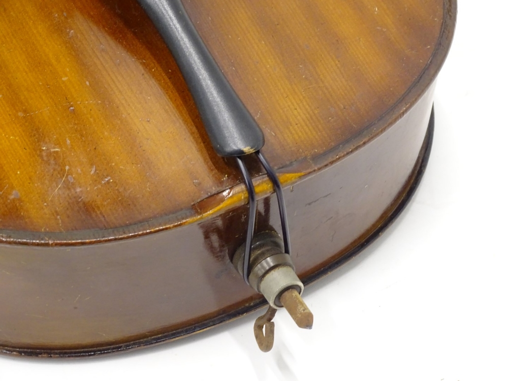 A Hungarian cello, with two piece back, length of back 62.5cm. - Image 4 of 7