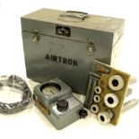 An Airtron test set, Pitot static system number 1387/58, in fitted case, 35cm high, 40cm wide,