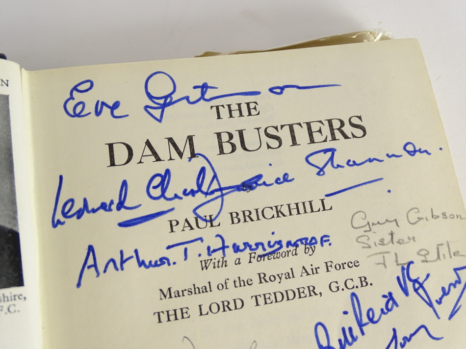 Brickhill (Paul). The Dambusters, 5th Impression, with dust wrapper, bearing signatures to the - Image 4 of 5