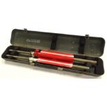 A cased set of compass sighting rods, WB5-88-3403, issue number 1, with fan stamp, in fitted case,