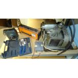 A Speedi Vac midi vacuum pump and compressor, 35cm wide, an Allspeds motor etc. (a quantity).