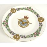 A Coalport fine bone china Royal Air Force limited edition collector's plate of 1968, being 1639/