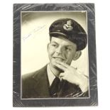 A signed photograph of David Tomlinson RAF, 21cm x 16cm.